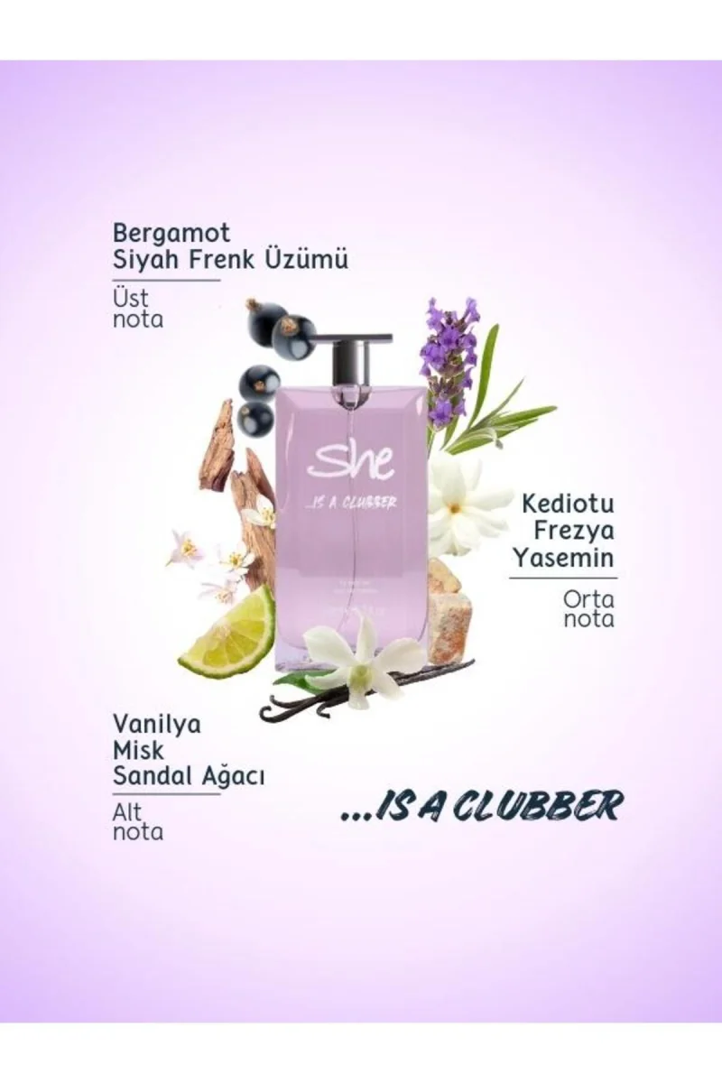 PARFÜM SETİ & CLUBBER EDT KADIN 50ML + DEODORANT SPREY CLUBBER KADIN 150ML
