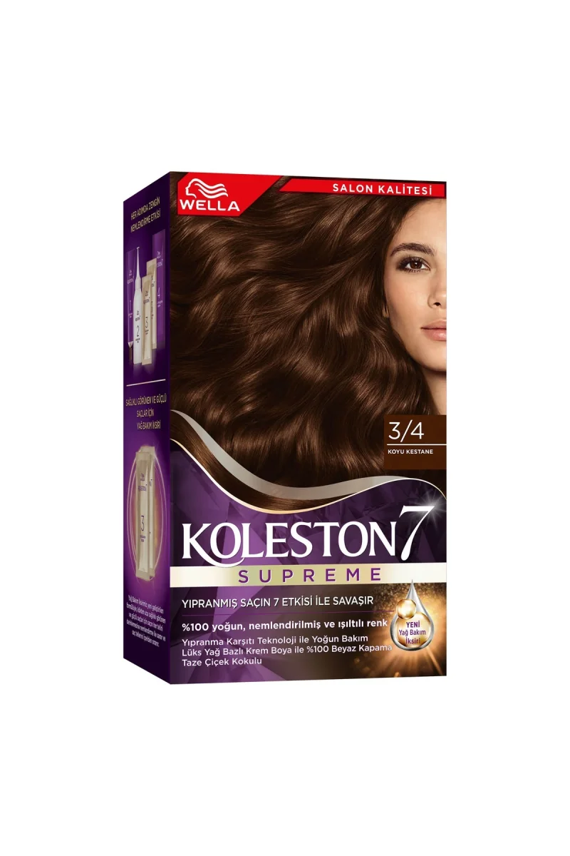 Suprime Kit Saç Boyasi & No: 3/4 Koyu Kestane