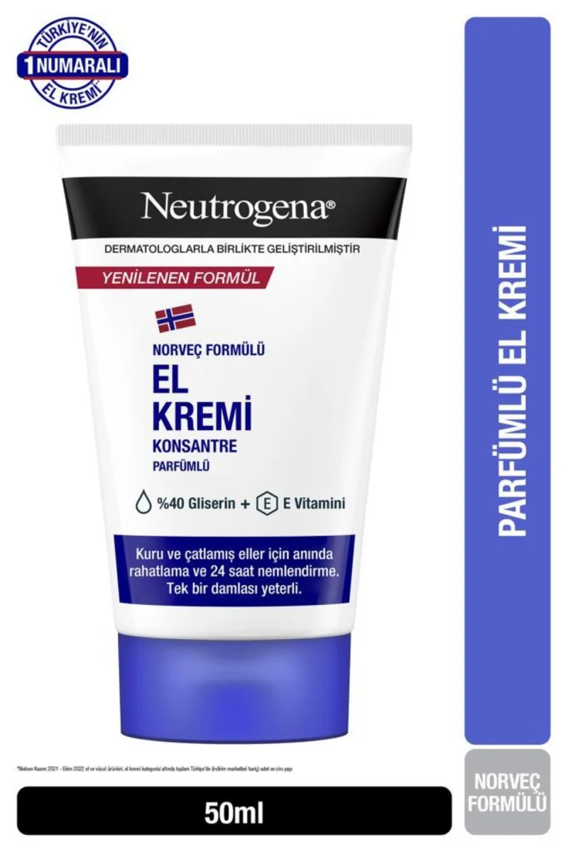 El Bakim Kremi & Norveç Formülü El Kremi Parfümlü 50ML