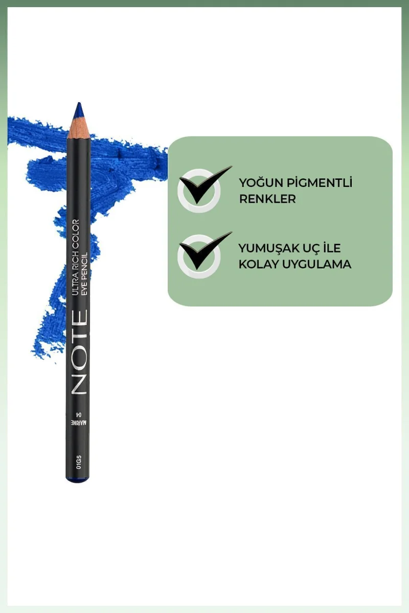 Göz Kalemi & Rich Color Eyepencil No: 04 Antrasit Mavi
