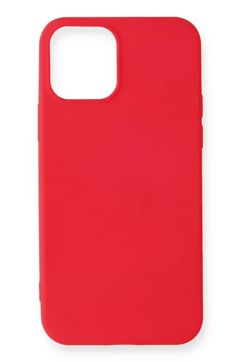 iPhone 12 Mini Kılıf First Silikon - Kırmızı