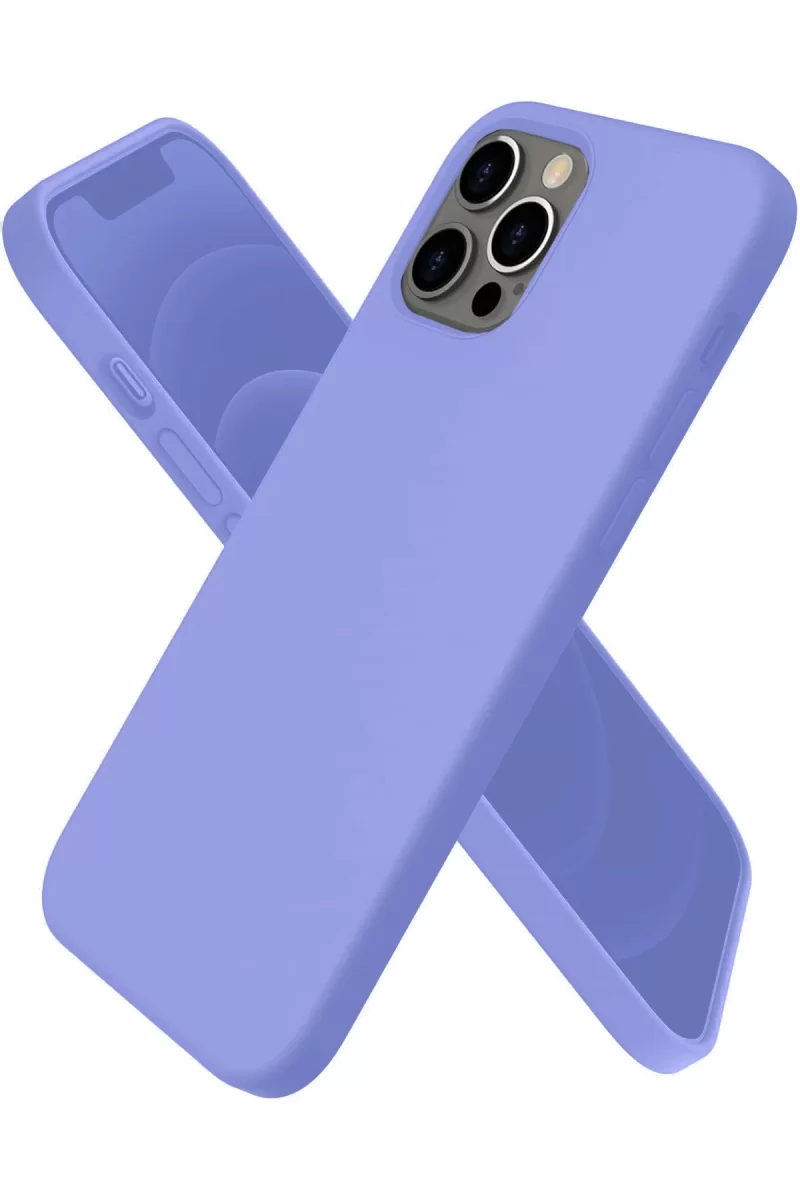 iPhone 12 Pro Max Kılıf First Silikon - Mor
