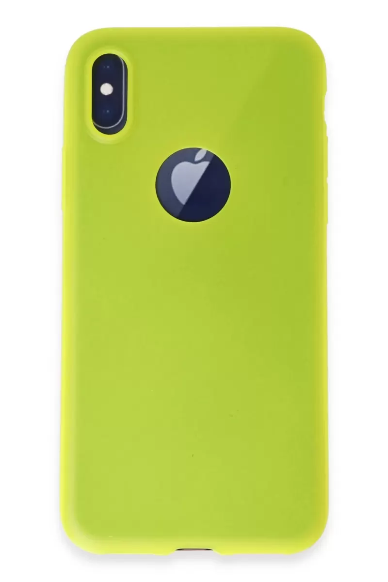iPhone X Kılıf First Silikon - Parlak Sarı