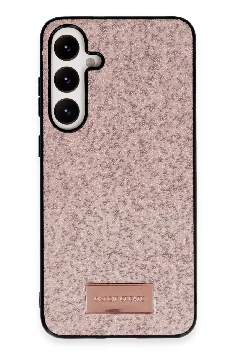 Galaxy A25 5G Bright Simli Kapak - Pembe
