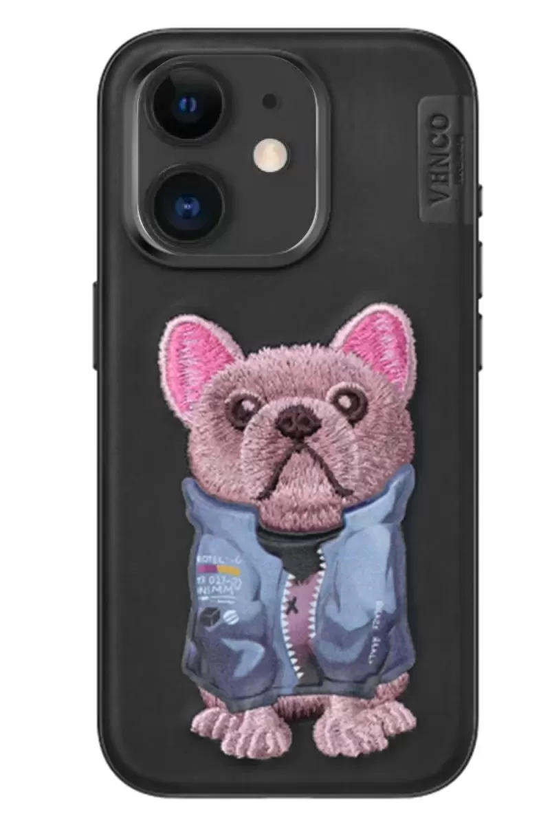 iPhone 11 Cute Desenli Kapak - Siyah