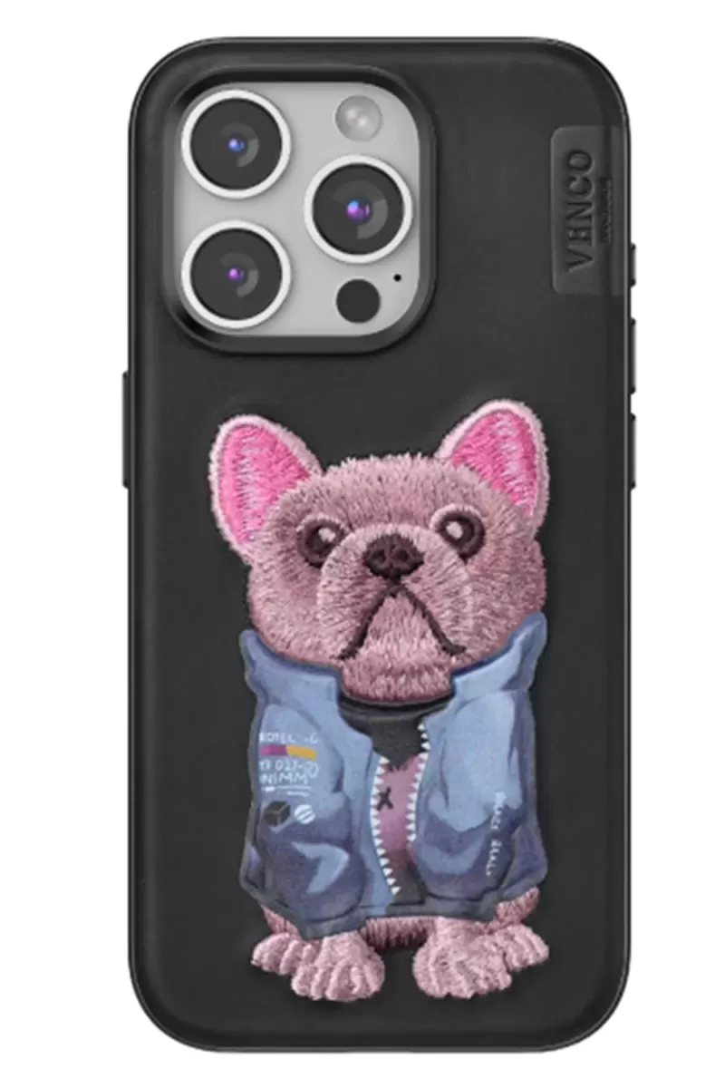 iPhone 14 Pro Max Cute Desenli Kapak - Siyah