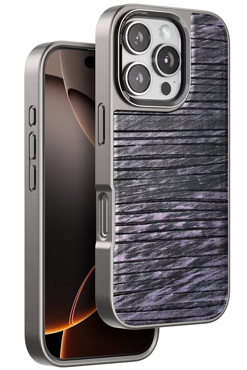 iPhone 16 Pro Wave Kapak - Derin Mor
