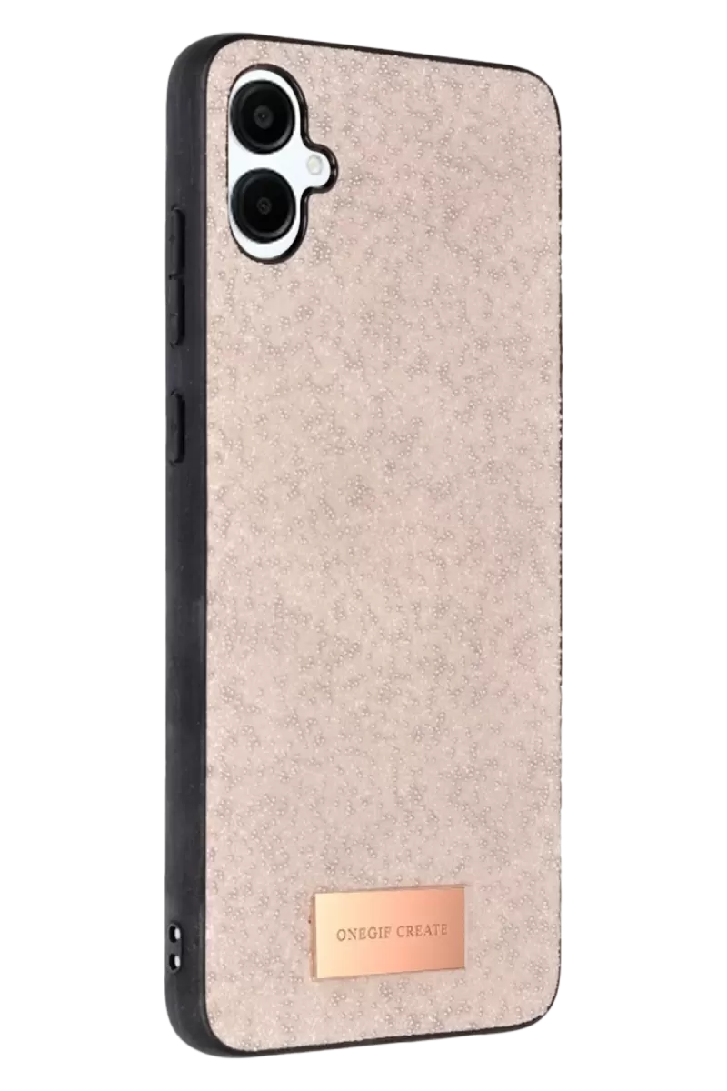 Galaxy A06 Bright Simli Kapak - Pembe