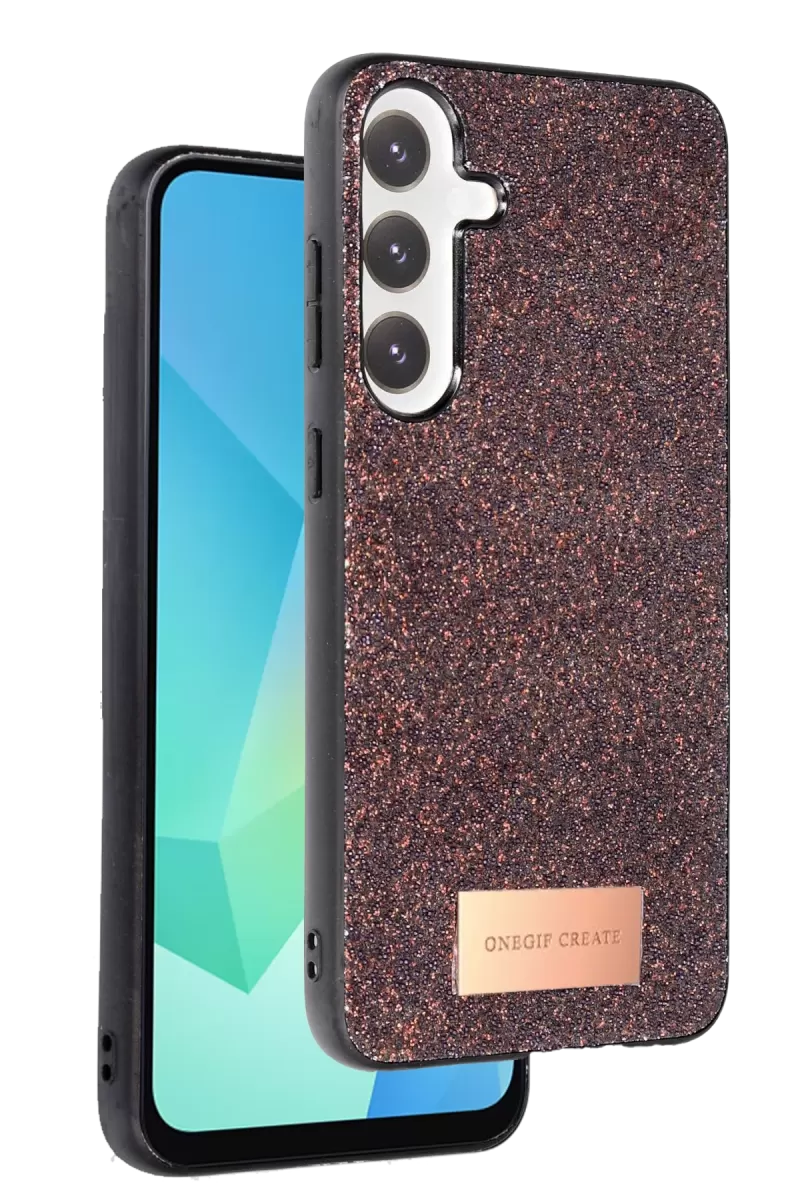 Galaxy A56 Bright Simli Kapak - Derin Mor