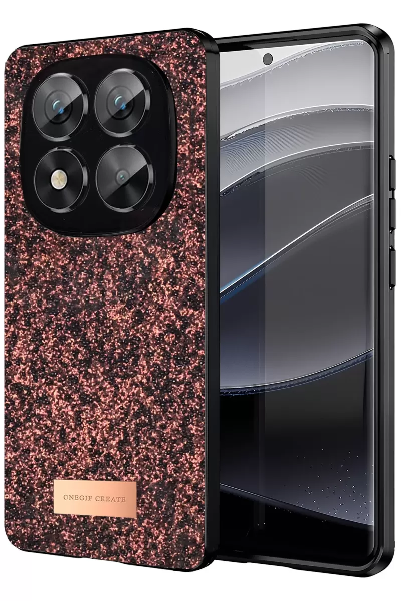 Note 14 Pro 5G Bright Simli Kapak - Derin Mor