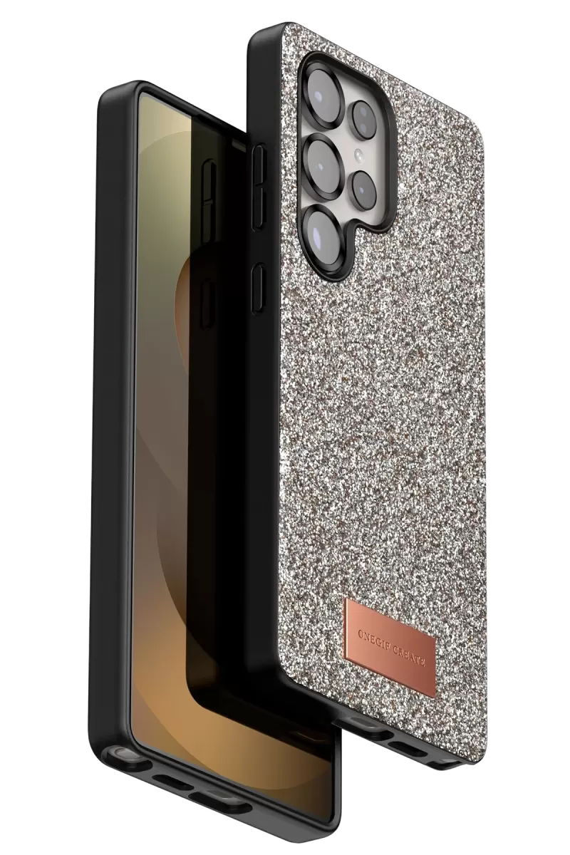 Galaxy S25 Ultra Bright Simli Kapak - Gold