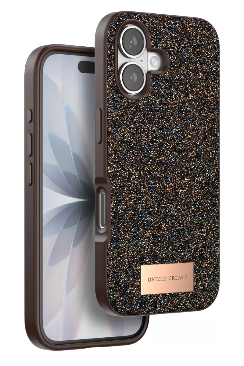 iPhone 17 Bright Simli Kapak - Gold
