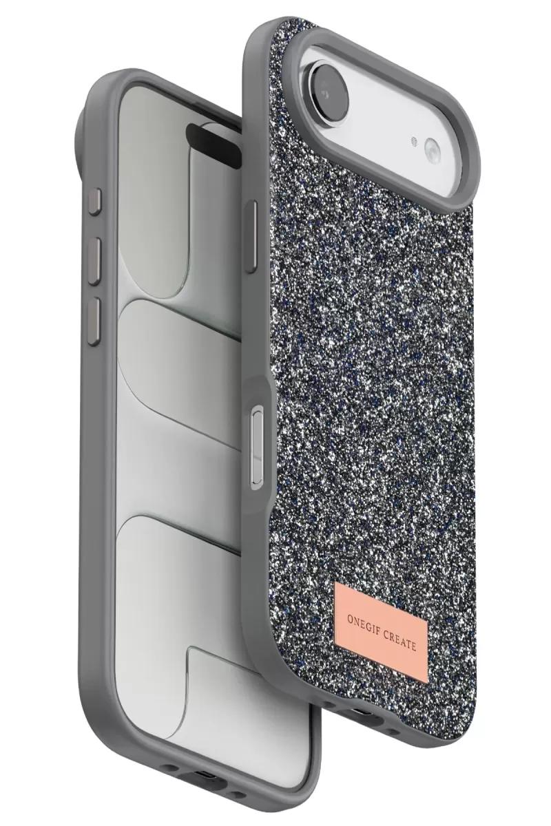 iPhone 17 Air Bright Simli Kapak - Gümüş