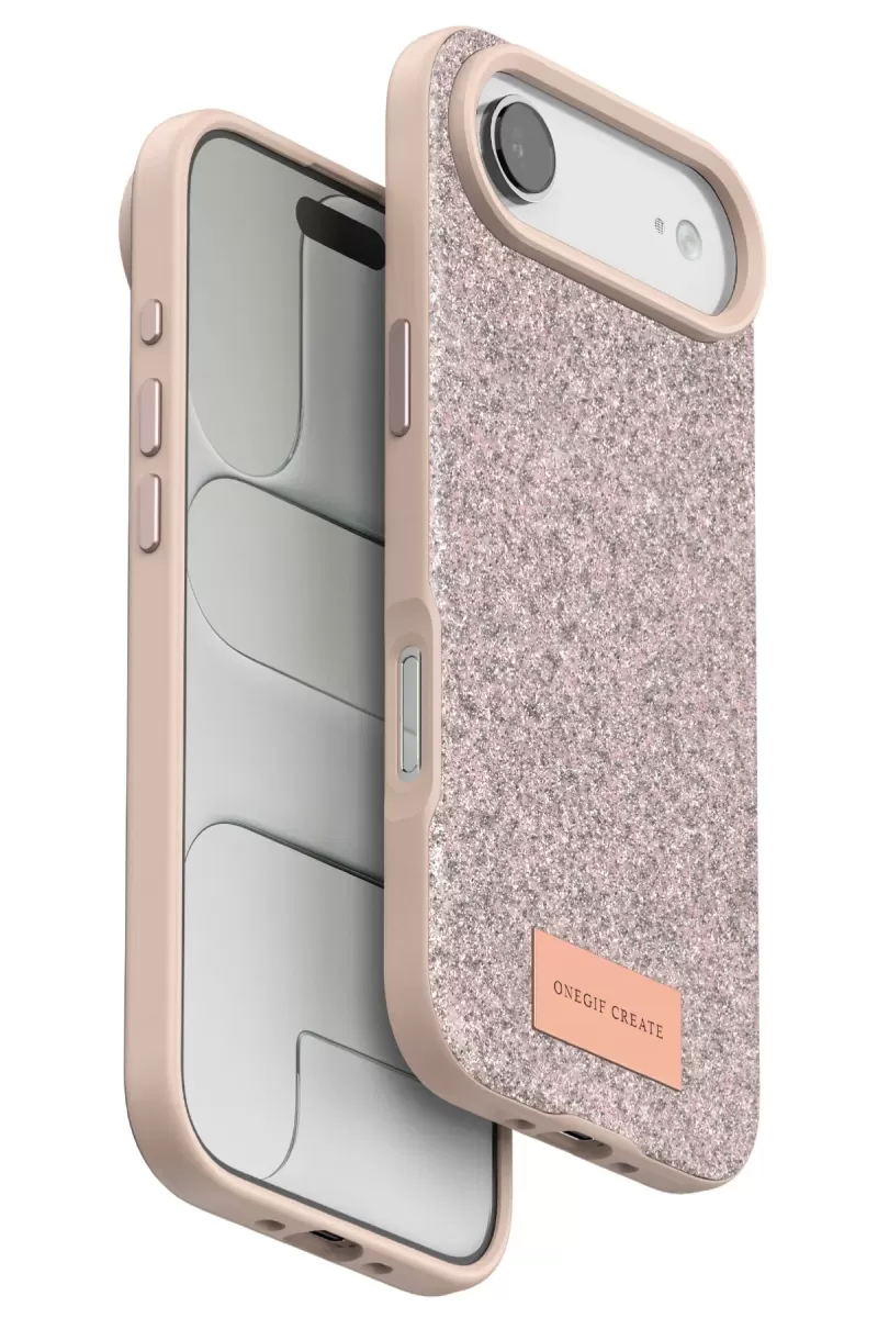 iPhone 17 Air Bright Simli Kapak - Pembe
