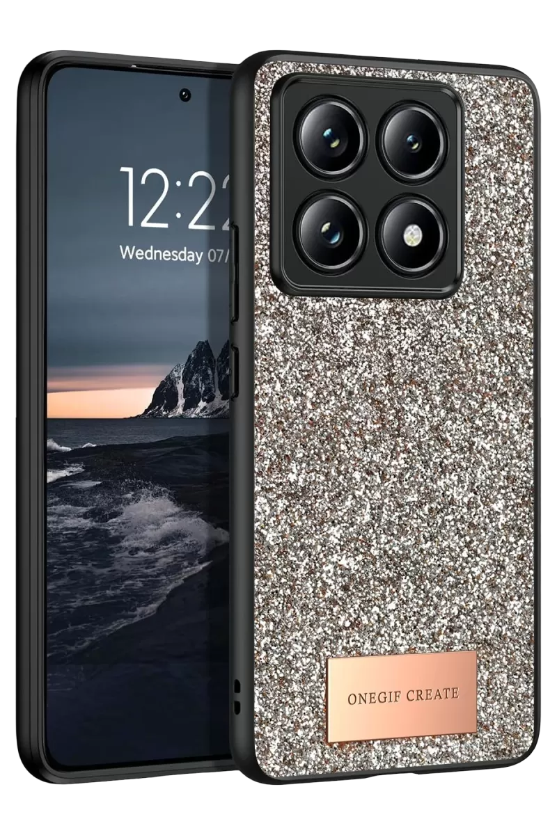 Mi 14T Pro Bright Simli Kapak - Gold