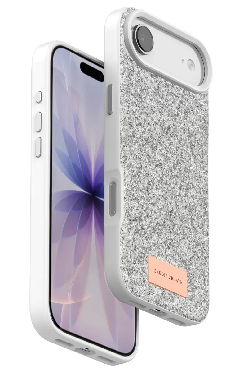 iPhone 17 Air Bright Simli Kapak - Beyaz