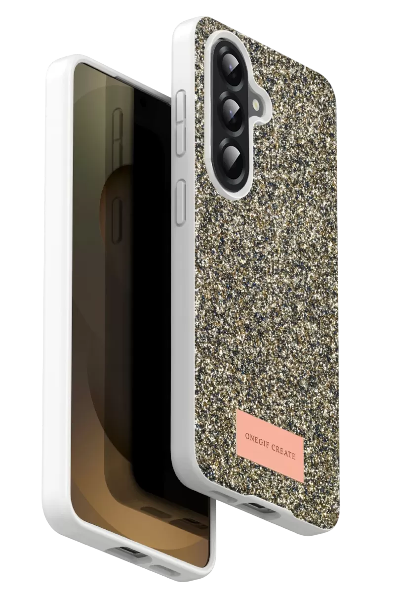 Galaxy A17 5G Bright Simli Kapak - Gold
