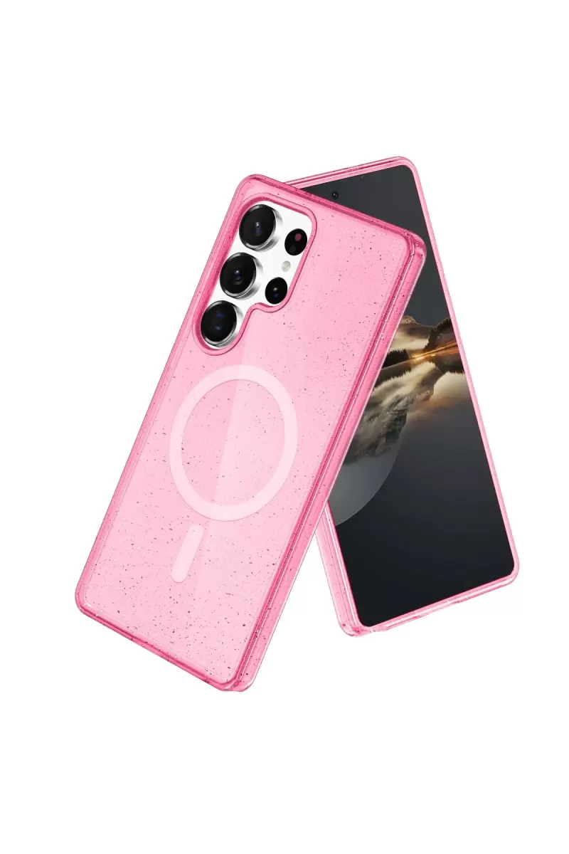 Galaxy S24 Ultra Kılıf Star Magsafe Kapak - Pembe