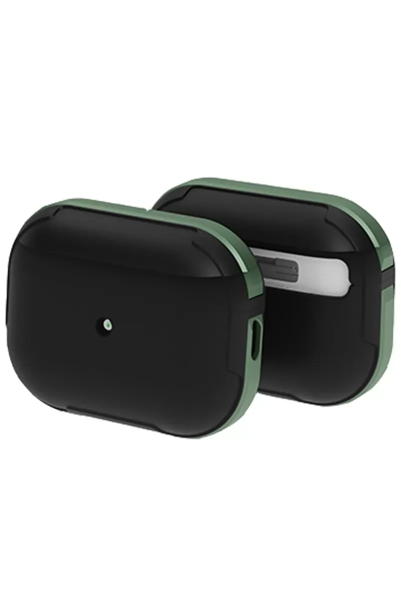 Airpods 3 (3.nesil) MO-A8 Armor Kılıf - Koyu Yeşil