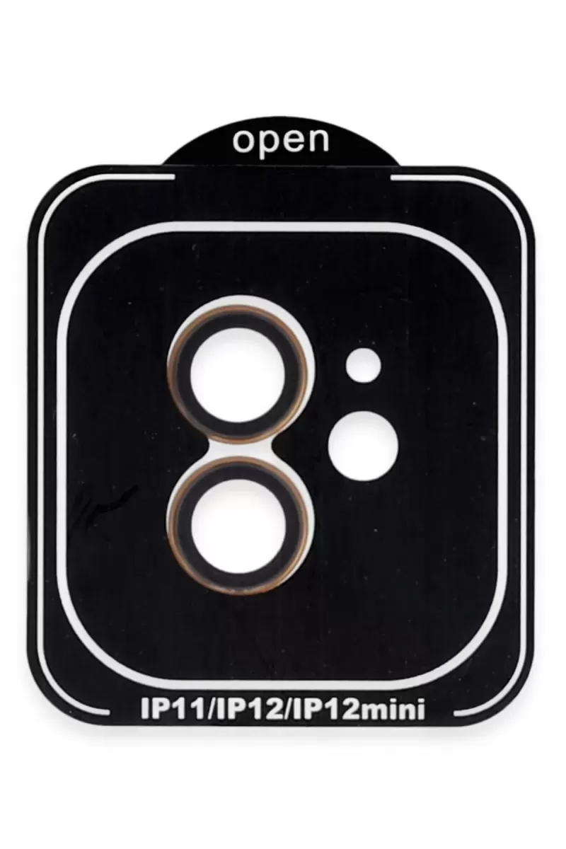 iPhone 11 PVD Metal Kamera Lens - Turuncu