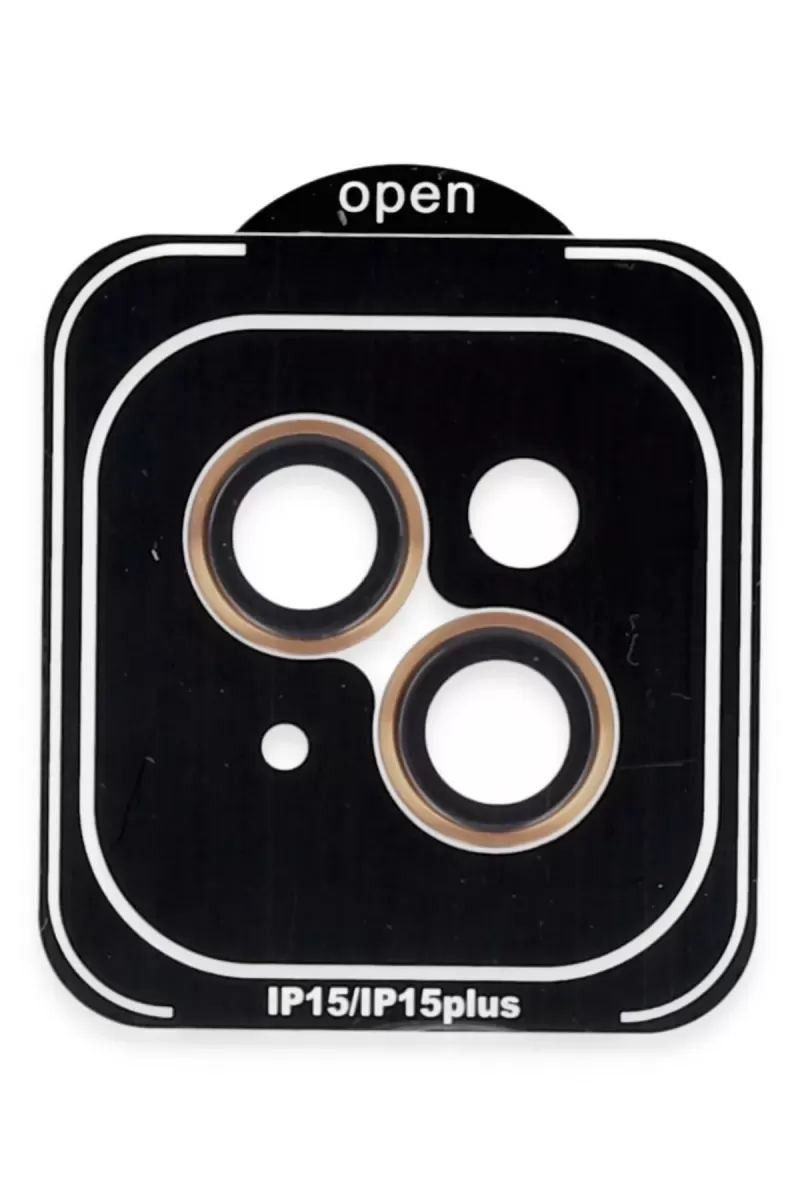 iPhone 14 PVD Metal Kamera Lens - Turuncu