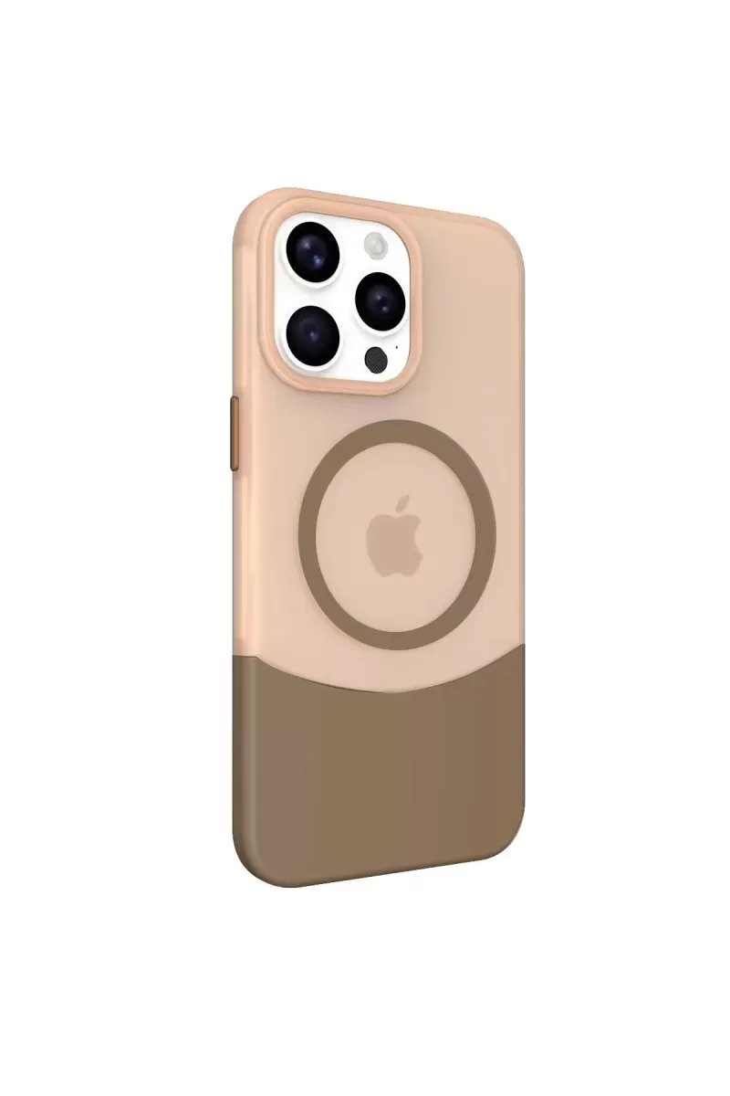 iPhone 14 Pro Max PC Suit Magsafe Kapak - Kahverengi