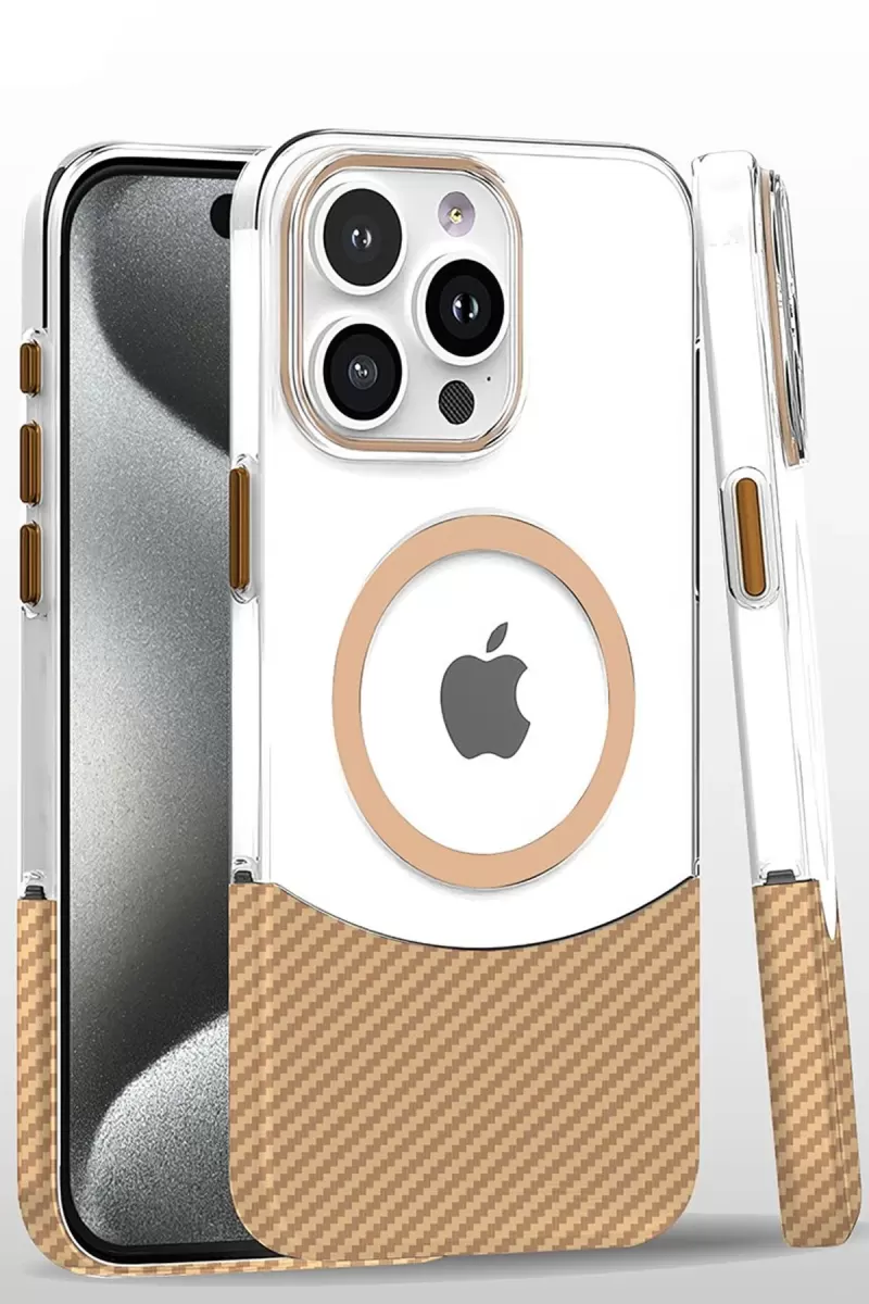 iPhone 16 Pro Carbon Puzzle Magsafe Kapak - Desert
