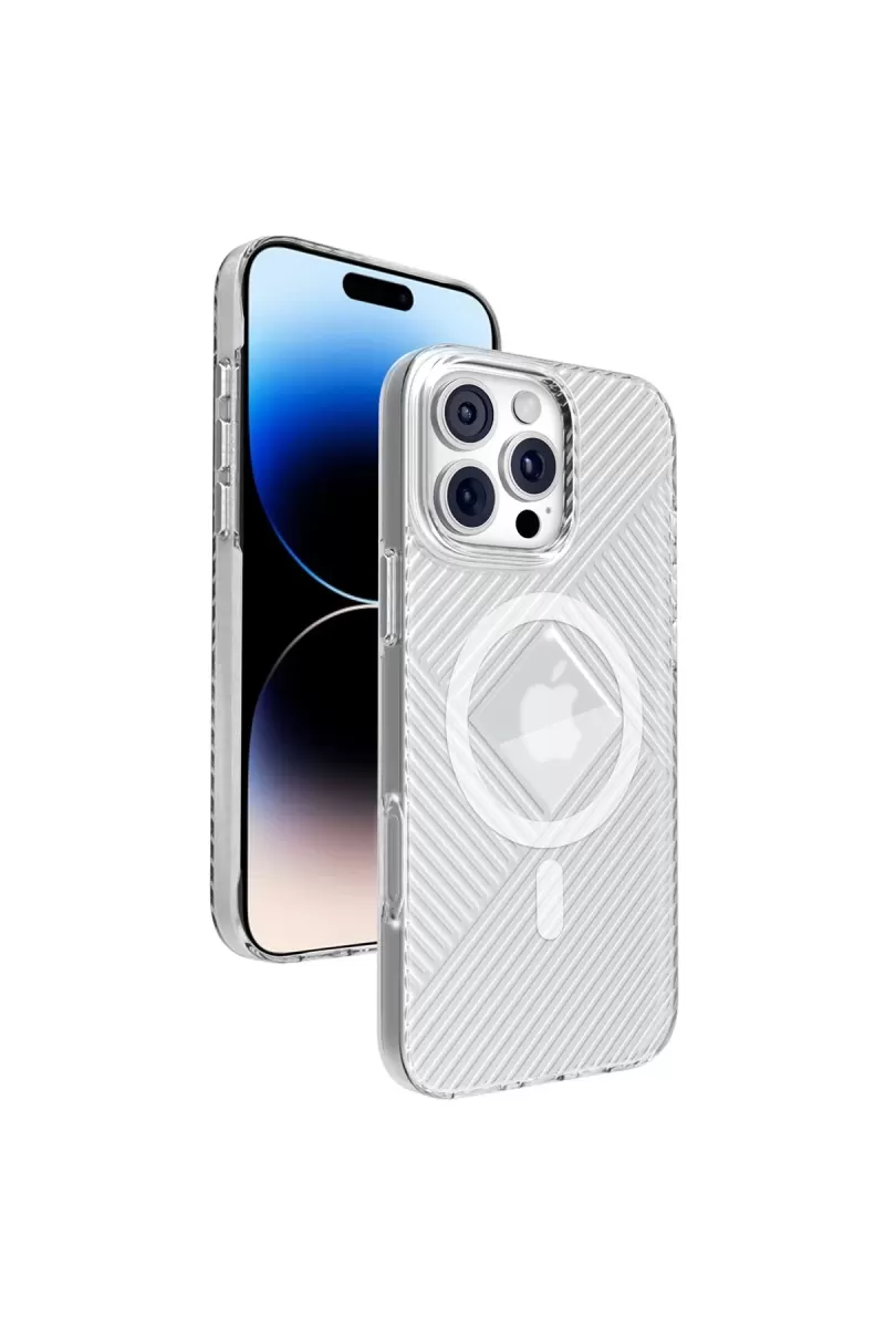 iPhone 16 Pro Max Stella PC Sert Magsafe Kılıf - Şeffaf