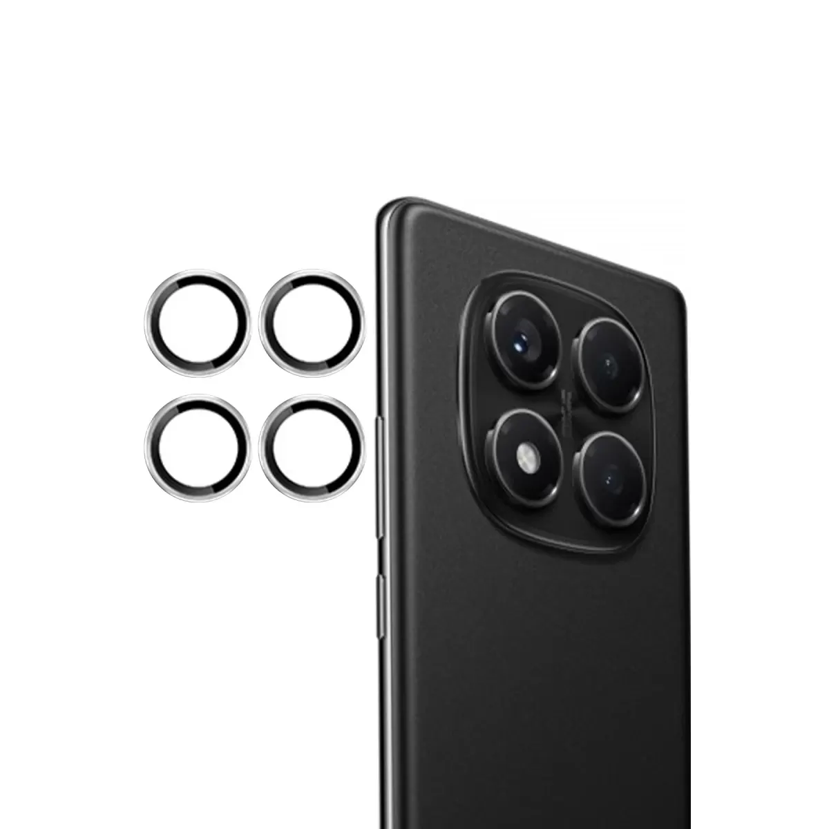 Note 14 Pro 4G PVD Metal Kamera Lens - Gümüş