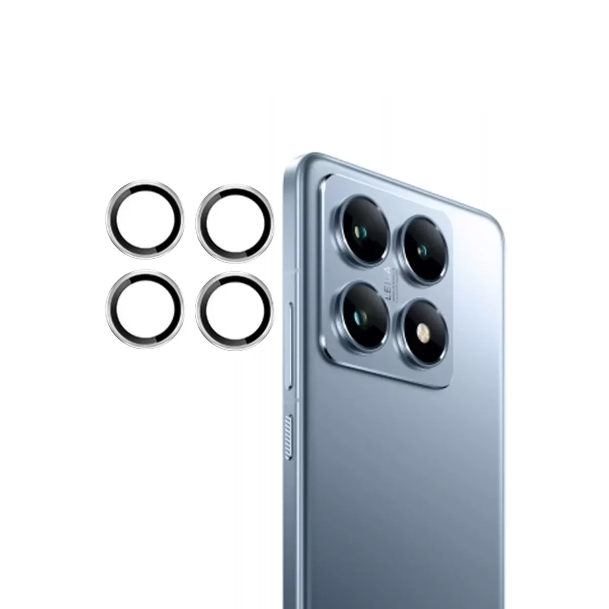 Mi 14T Pro PVD Metal Kamera Lens - Gümüş
