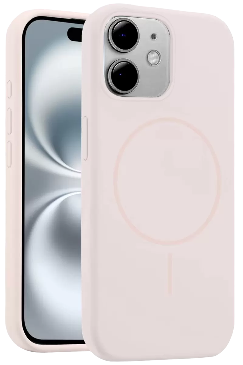 iPhone 11 Kılıf Jully Magsafe Kapak - Pudra