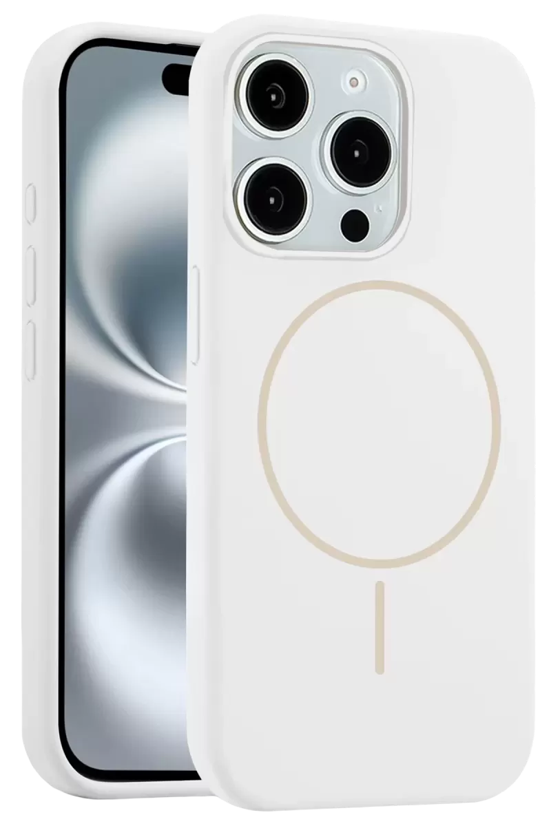 iPhone 14 Pro Max Kılıf Jully Magsafe Kapak - Beyaz