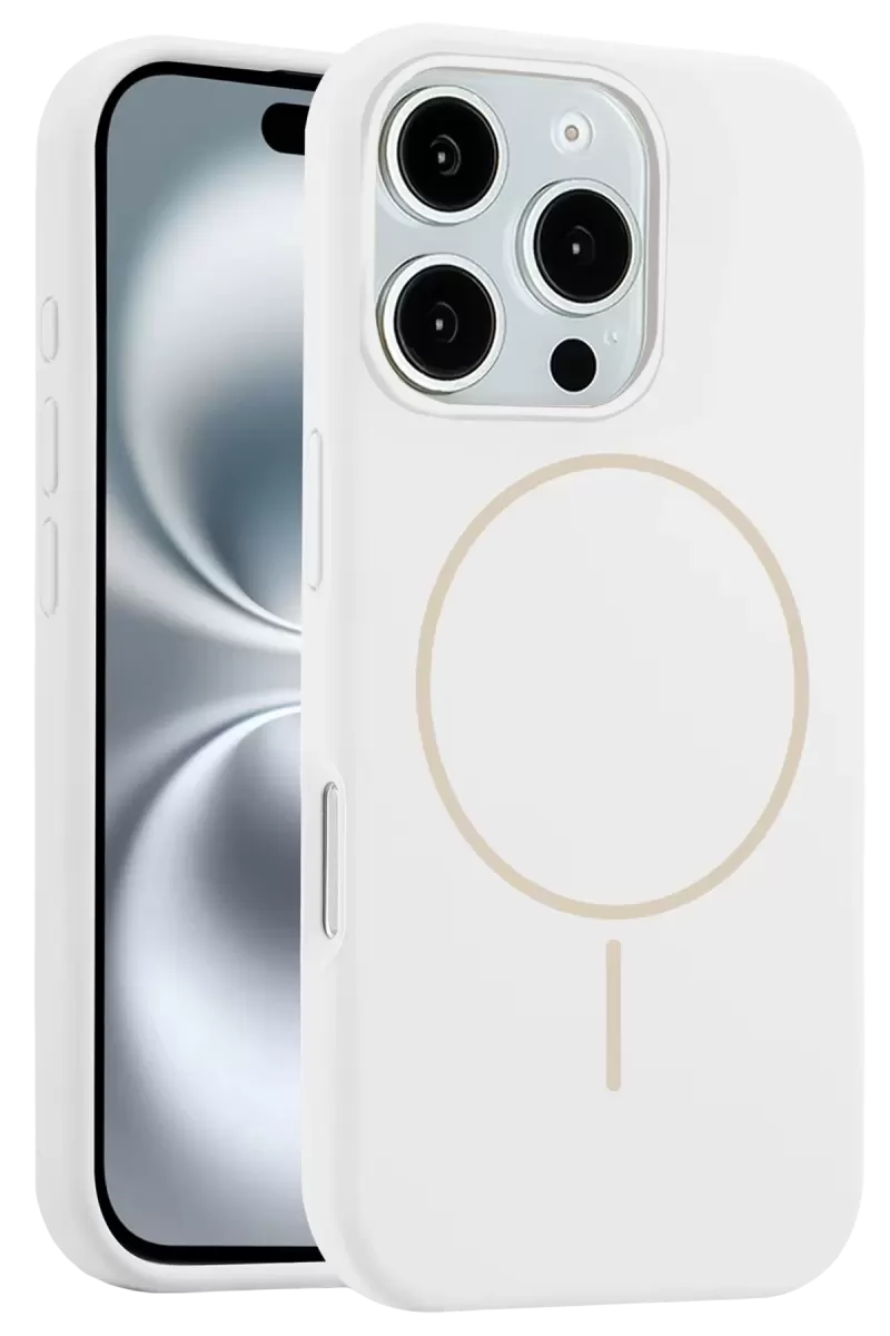 iPhone 16 Pro Kılıf Jully Magsafe Kapak - Beyaz