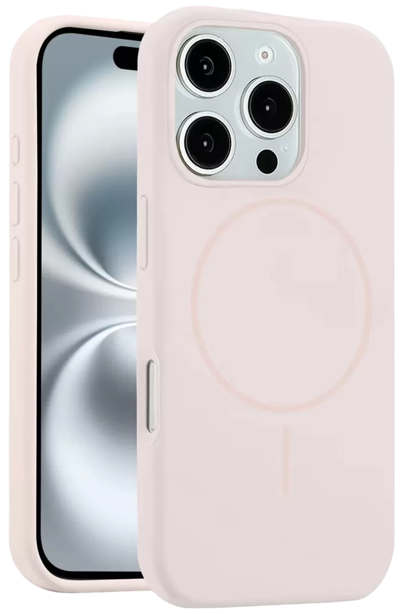 iPhone 16 Pro Max Kılıf Jully Magsafe Kapak - Pudra