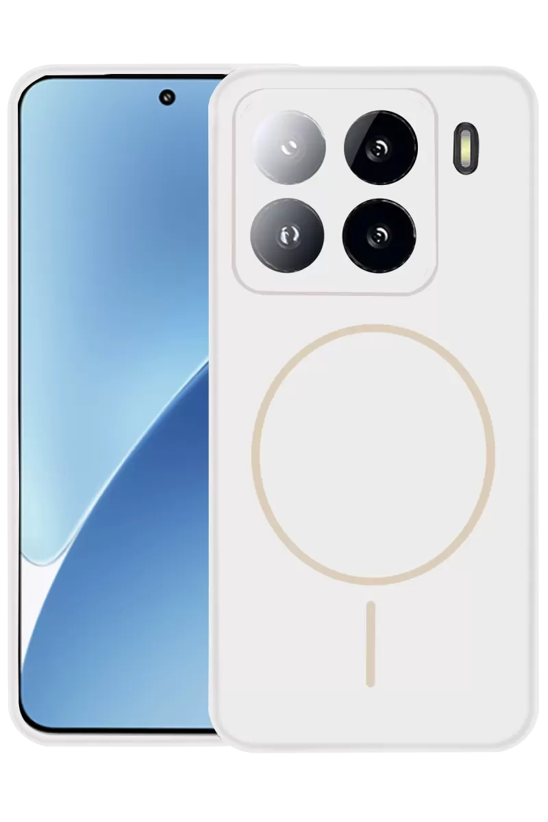 Mi 15 Pro Kılıf Jully Magsafe Kapak - Beyaz