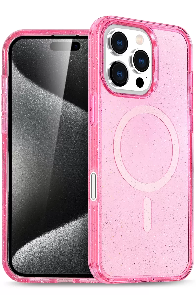 iPhone 16 Pro Star Magsafe Kapak - Pembe