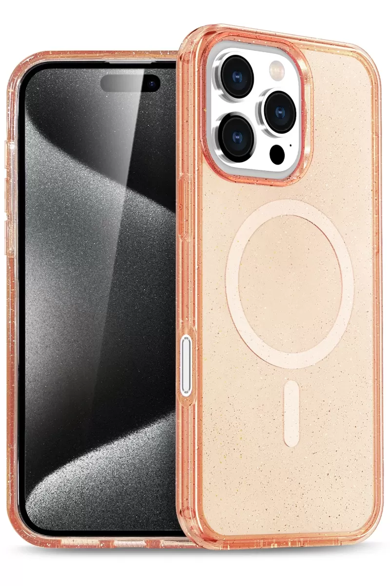iPhone 16 Pro Star Magsafe Kapak - Turuncu
