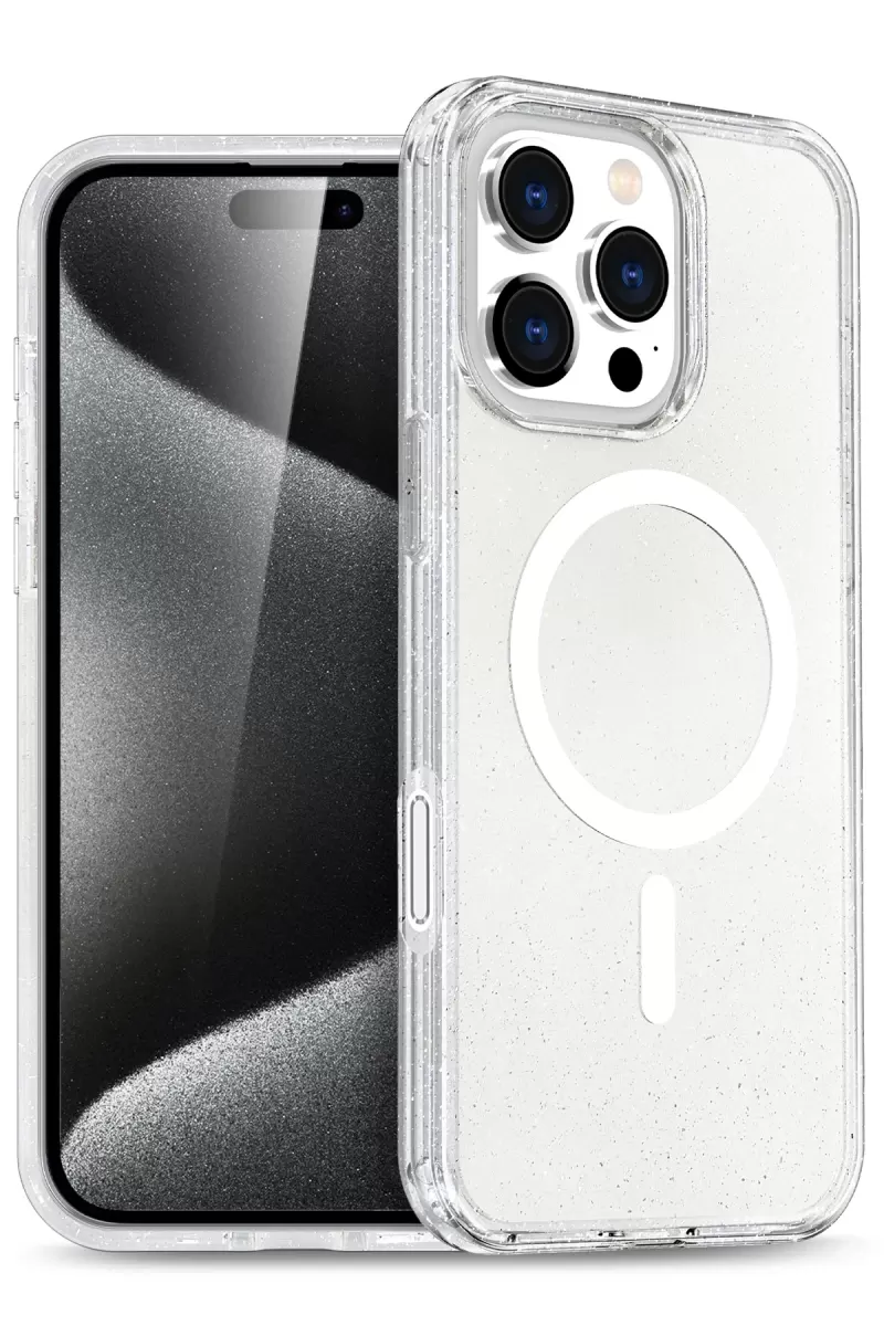 iPhone 16 Pro Max Star Magsafe Kapak - Şeffaf