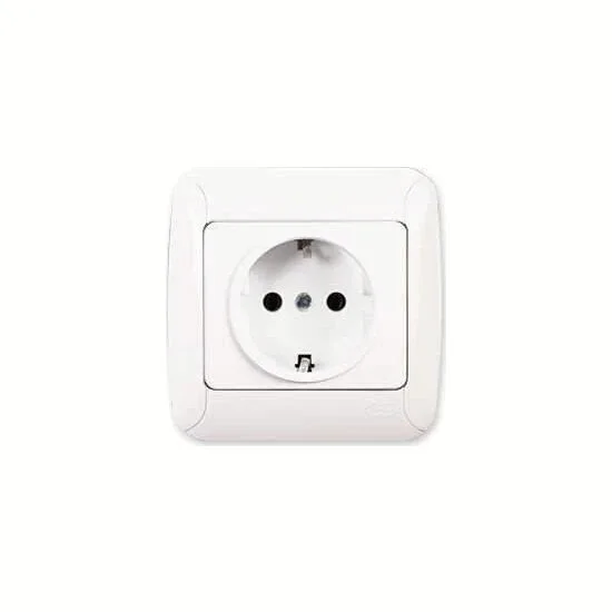 Fantasy Topraklı Priz Beyaz Renk