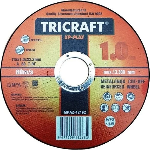 Trıcraft X Plus 115X1X22.23 mm Inox Kesici Taş 10 Adet -3301