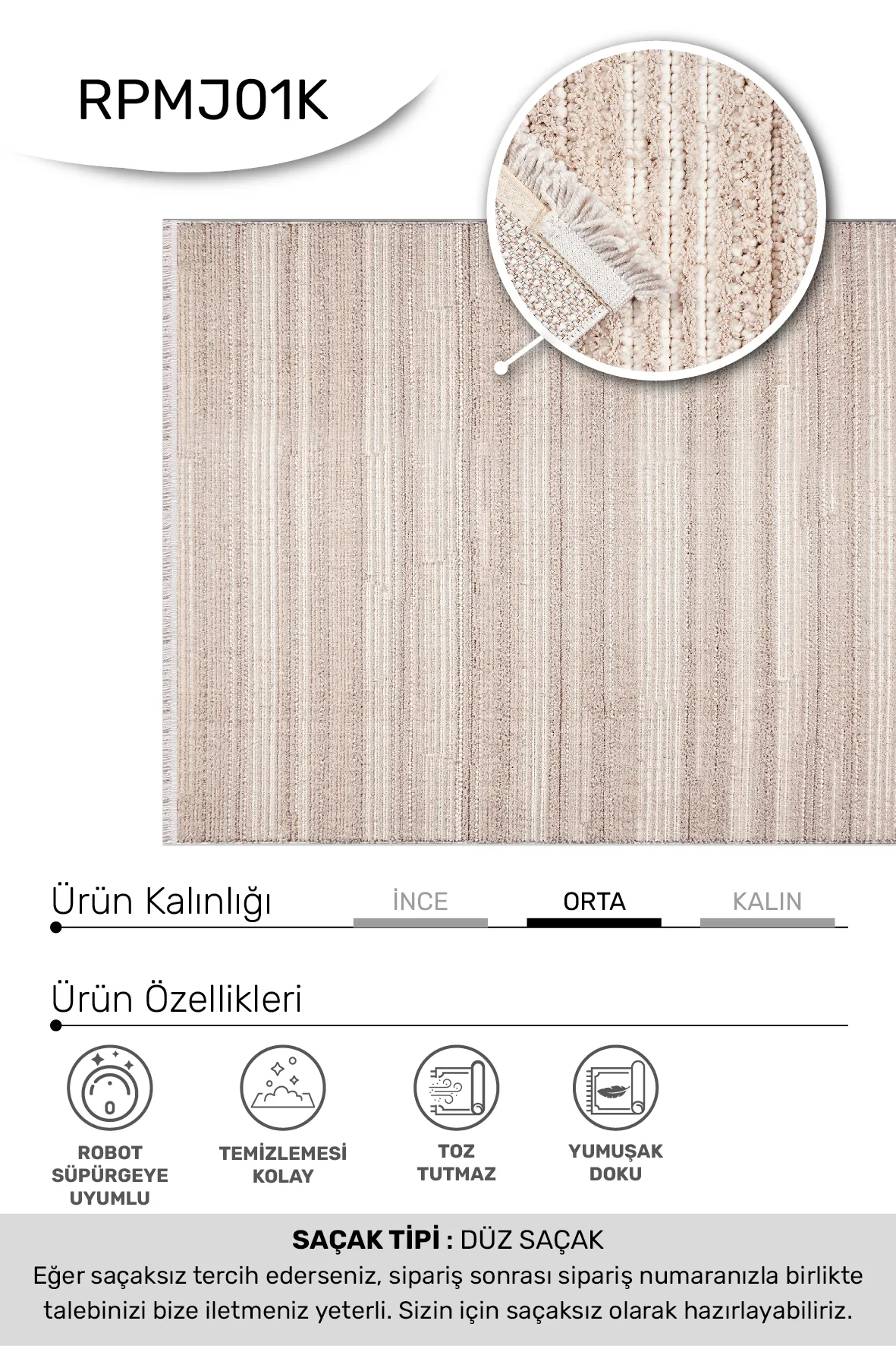 YoudayHomeCollection MARGİN Model Oturma Odası Halısı