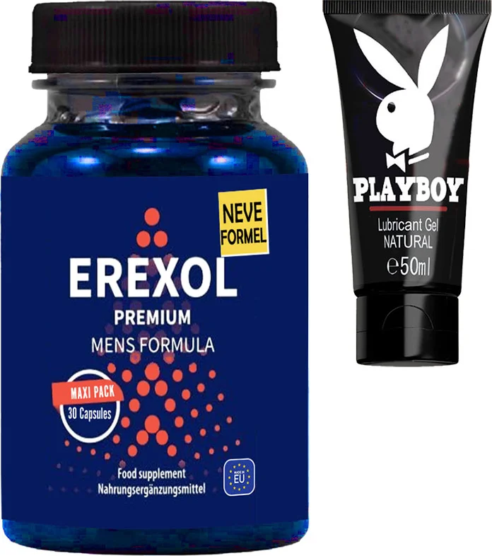 Erexol Erkeklere Özel L-Argininli L-Citrullineli Macatozlu Çinko Üzüm Çekirdeği Extreli 30 Lu Kapsüller + Kayganlaştırıcıjel