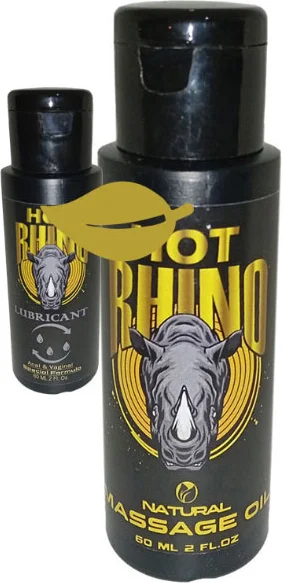 Hot Rhino Erotikmasaj Yağı 60 ml + 60 ml Kayganlaştırıcıjel