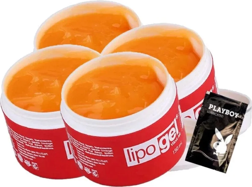 Süper Lipogel Yağ Bakım Masaj Jeli 4X150 ml + 1 Ad Jel ile