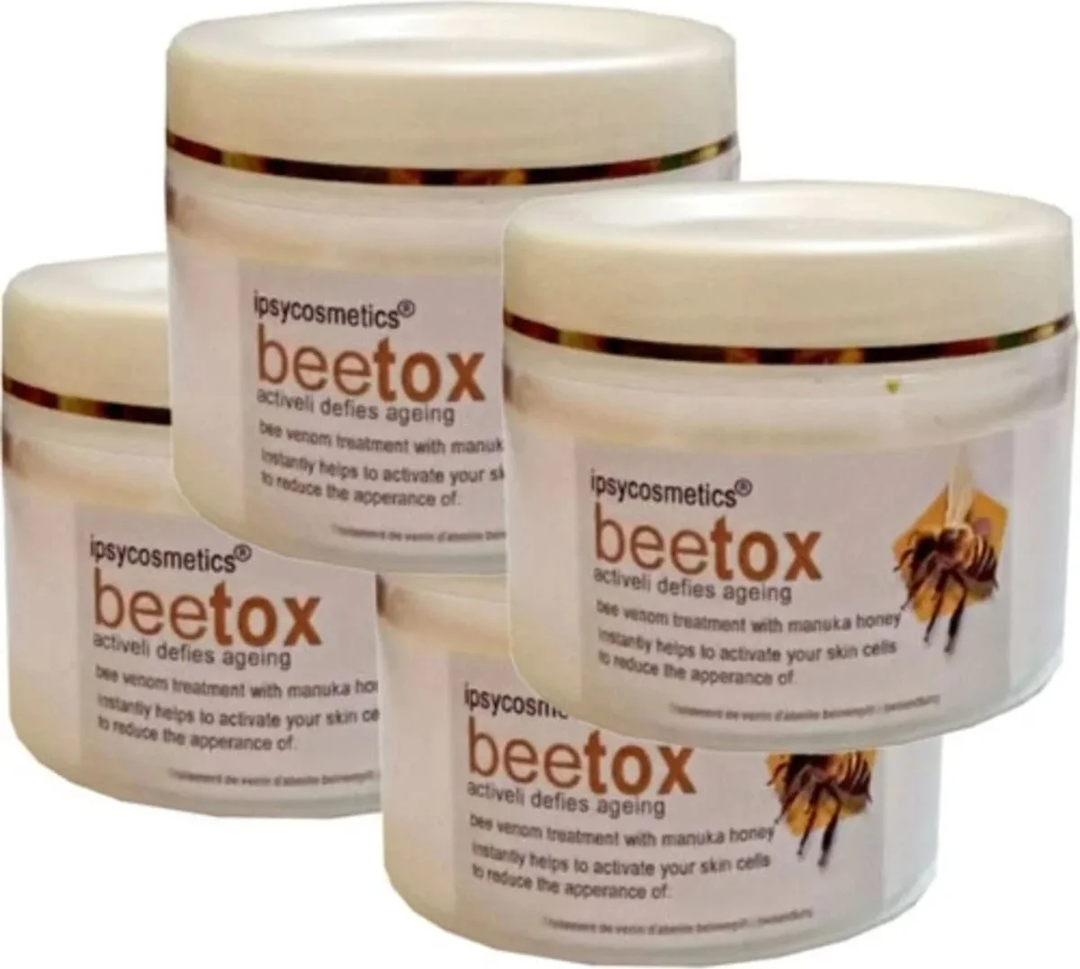 Betoks 4 Tane Cilt Dekolte Boyun Kremi Yüz 100 ml Ölçekte