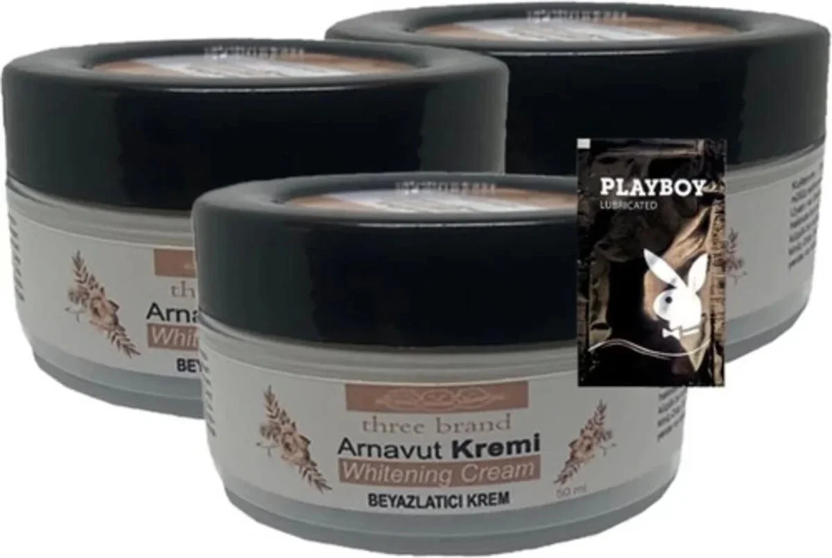 Süper Three Brand Arnavut Kremi Whitening Cream 2+1 Bölgesel  Kremi 50 ml + 1 Tane Hediye Jel