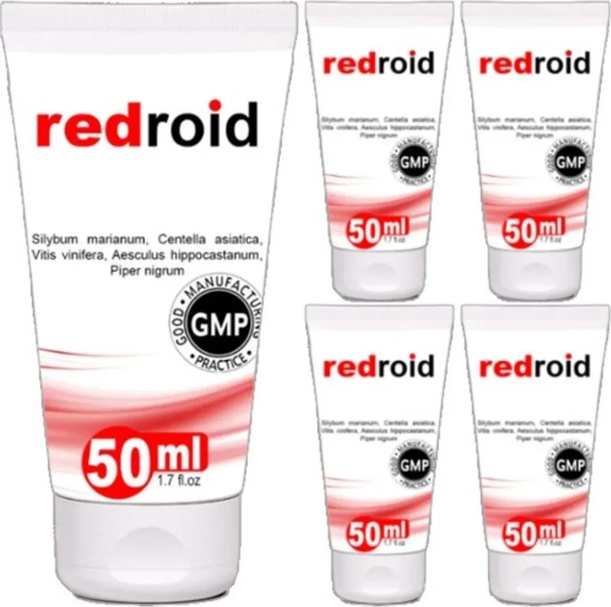 Redroid 5li Paket Masaj Kremi 50 ml Özel Krem