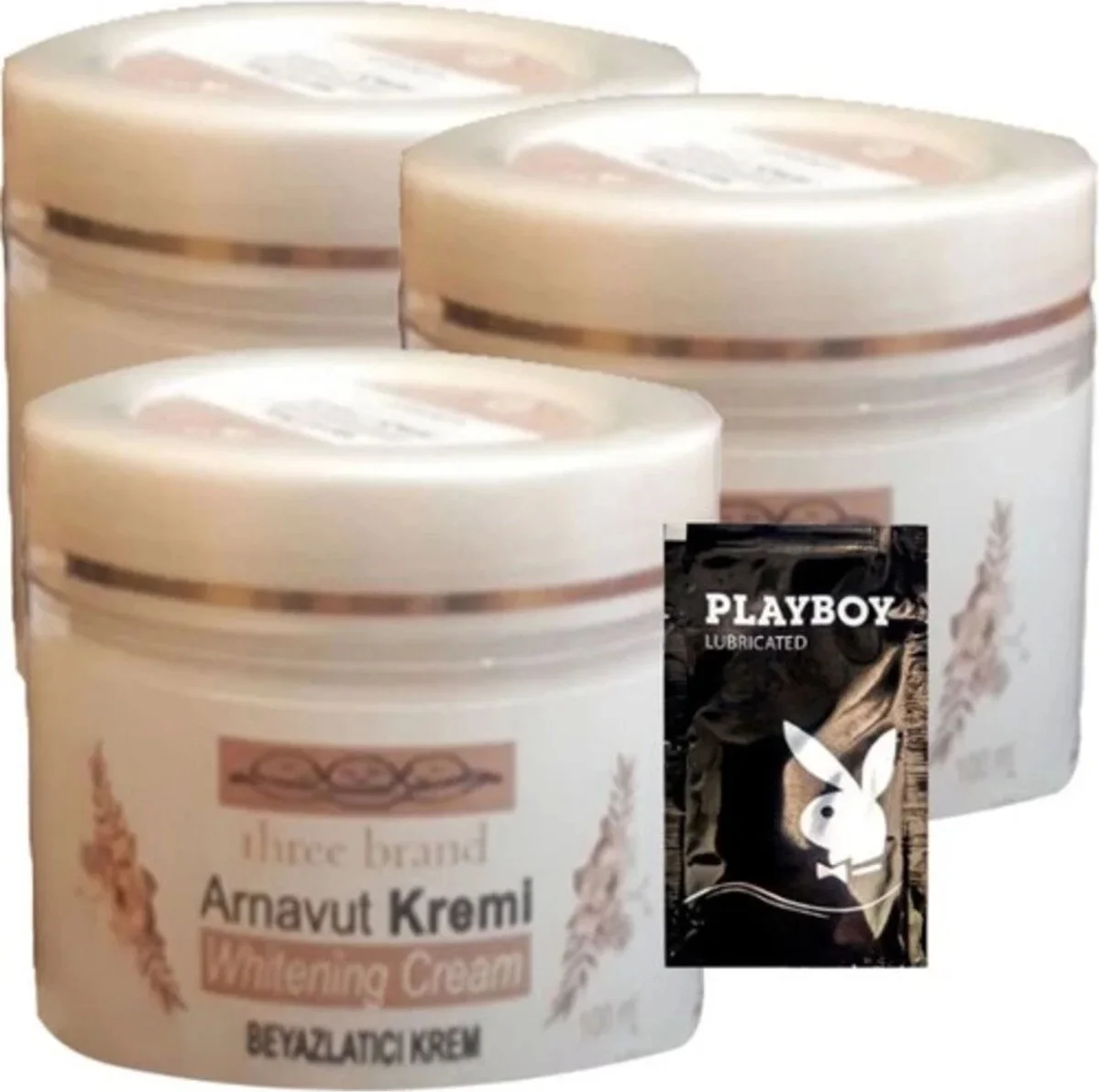 Süper Three Brand Arnavut Kremi 3lü Whitening Cream  Kremi 100 ml + 1 Hediye Jel