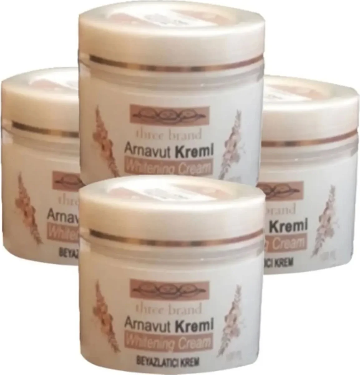 Three Brand 4lü Adet Arnavut Kremi Whitens Cream Tümbölge  Kremi 100 ml
