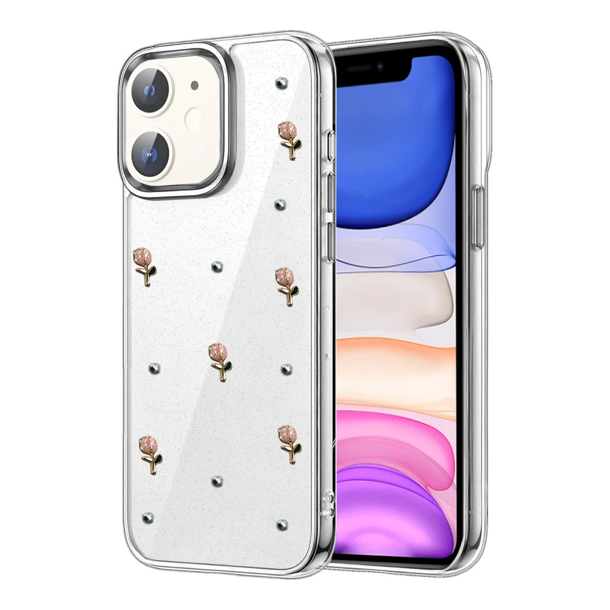 iPhone 12 Fiyonk Desenli Kapak - Desen 6